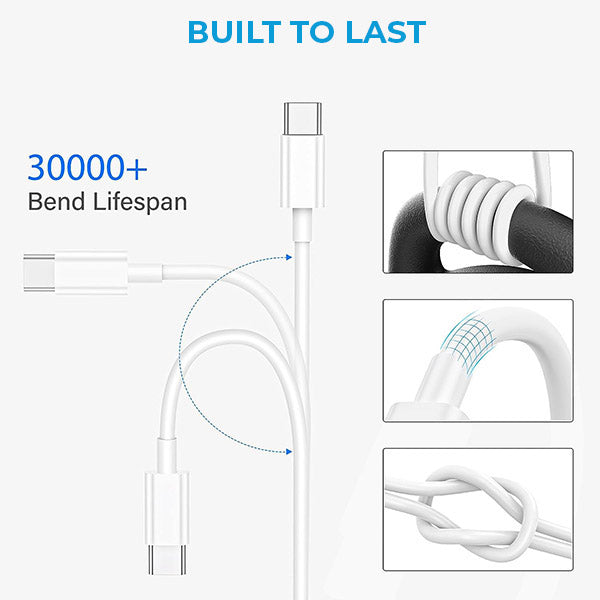 Wall Charger Adapter with USB-C to C Cable