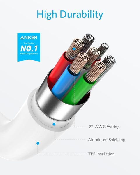 Anker 321 USB-C to Lightning Cable (3 ft) – MFi Certified, Fast Charging